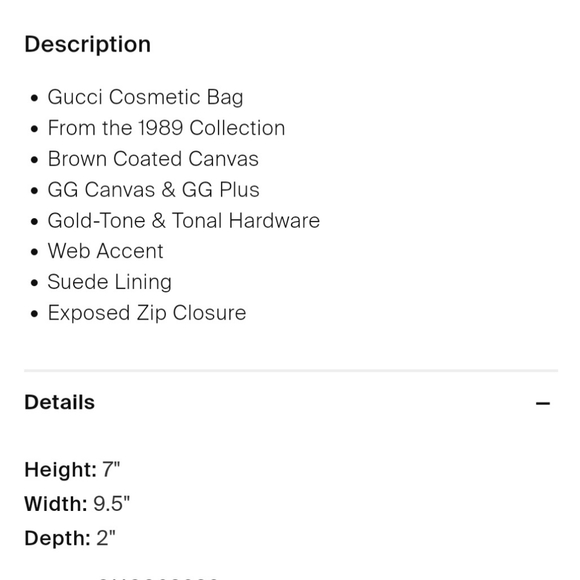 Gucci Large Cosmetics Case. Beautiful. Excellent condition! - Picture 8 of 8